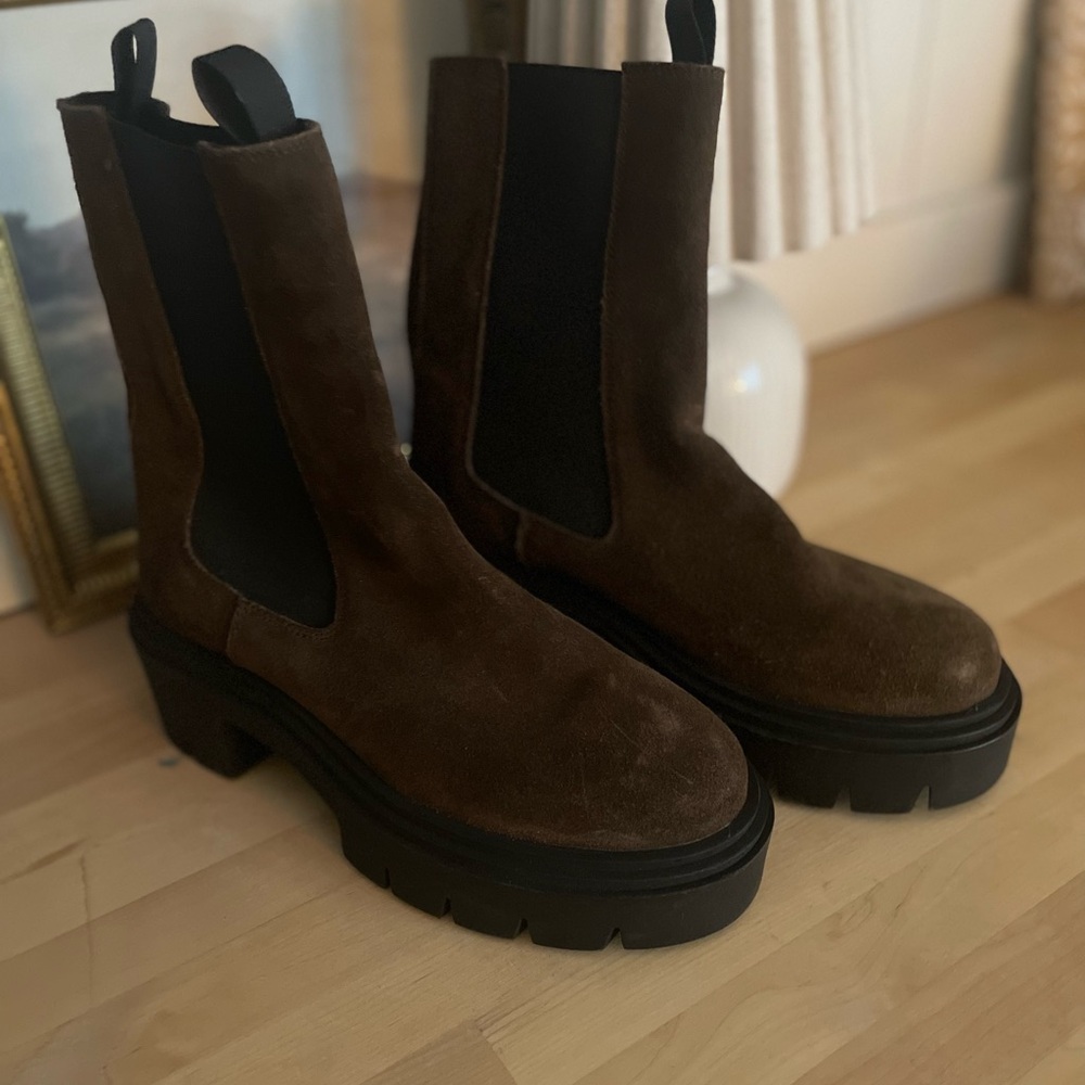 Steve Madden Brown Combat Boots
